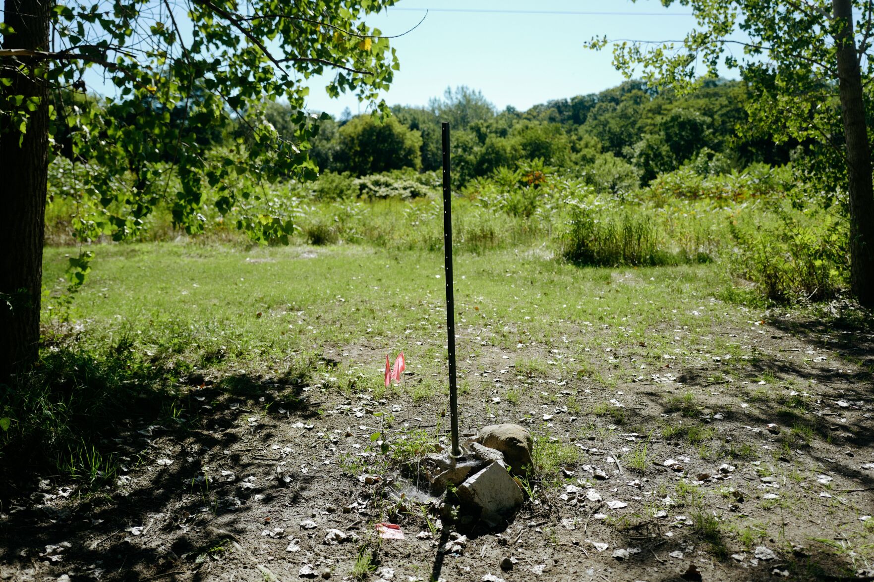 Damaged land